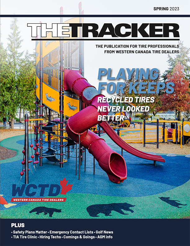 The Tracker Spring 2023 cover - Maffeo Sutton Park, Nanaimo BC