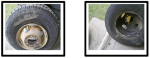 tire blows off rim